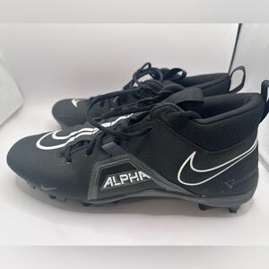Nike Alpha Football Cleats Black Men’s Size 12 Very Good Used